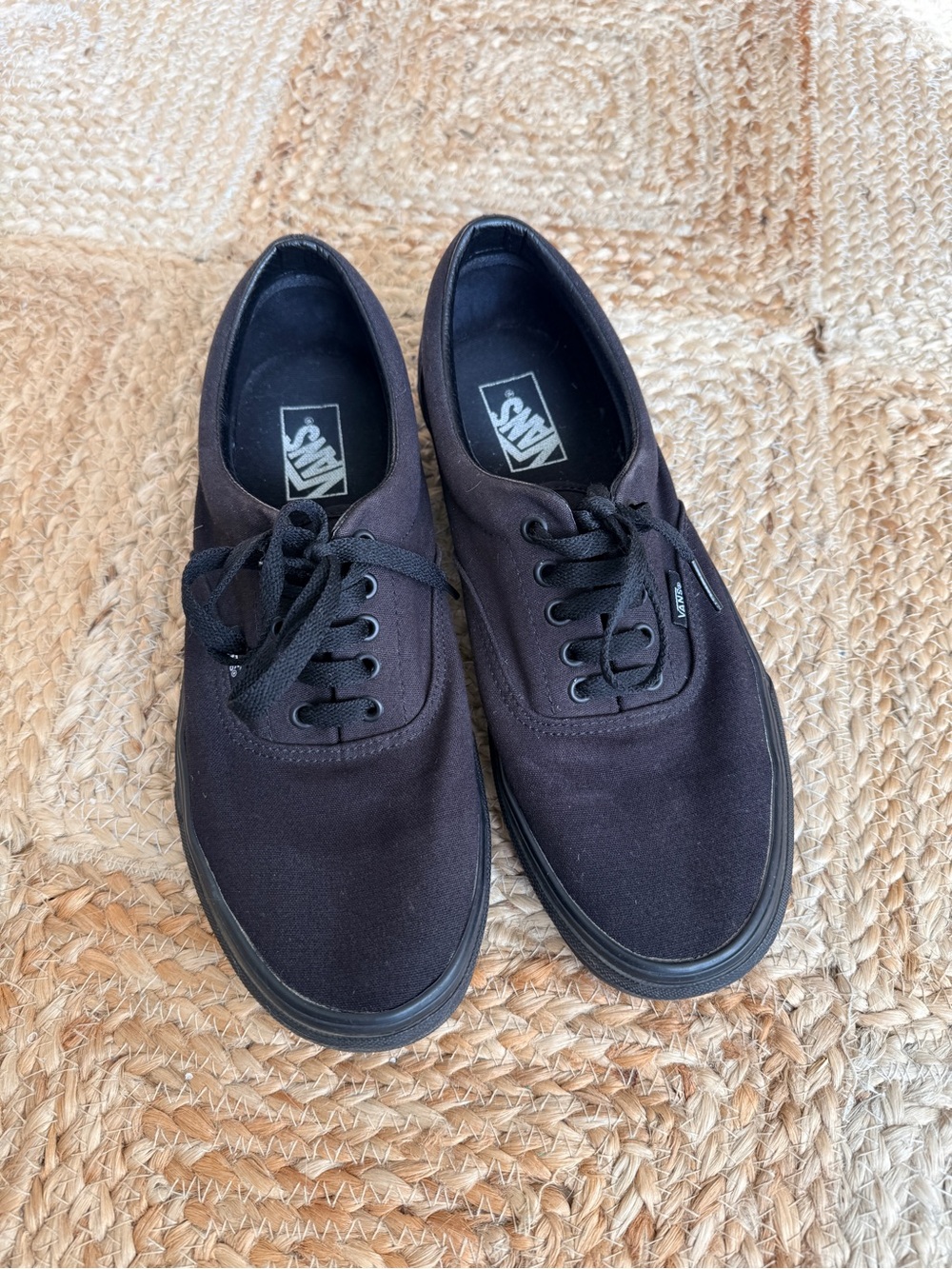 Vans Black Low-Top Canvas Sneakers